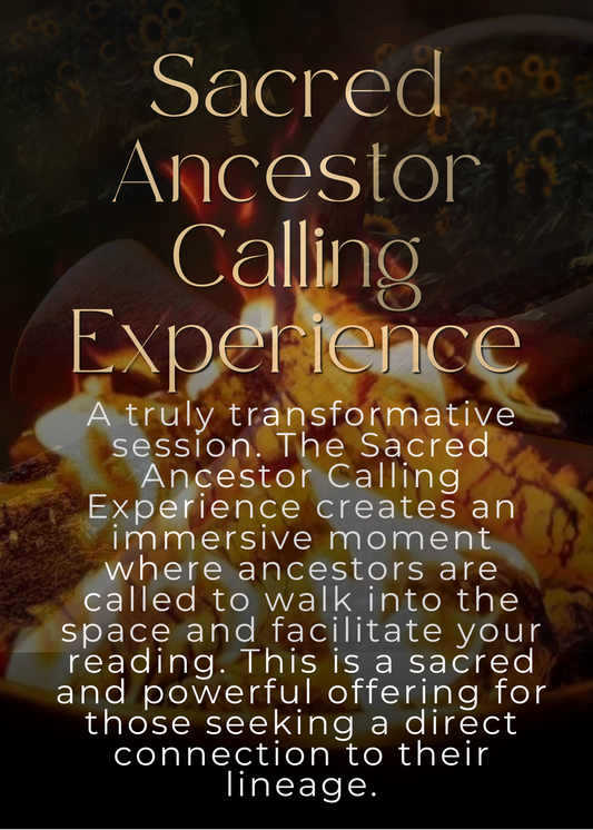 Sacred Calling to Ancestors to facilitate  reading